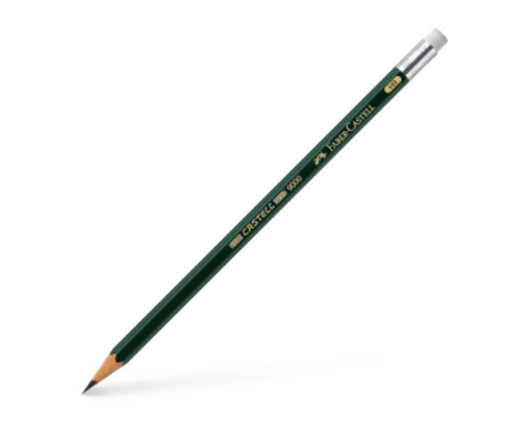 Bleistift Castell 9000 HB mit Gummitip - CASTELL 119200
