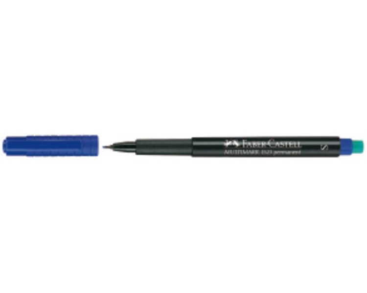 Marker Multimark permanent 0,4 mm superfein blau - CASTELL 152351