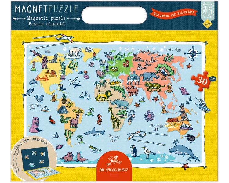 Magnetpuzzle Wir gehen auf Weltreise! (30 Teile) - SPIEGELBURG 14797