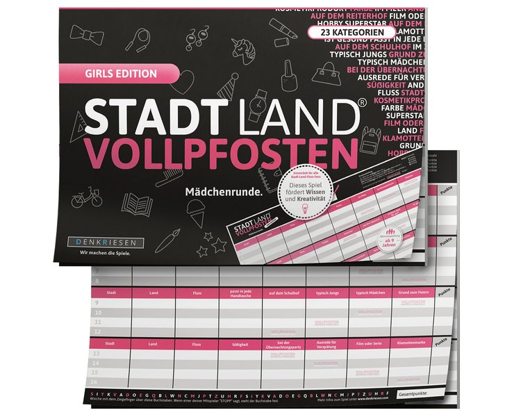 STADT LAND VOLLPFOSTEN® - GIRLS EDITION "Mädchenrunde" - DENK 09030