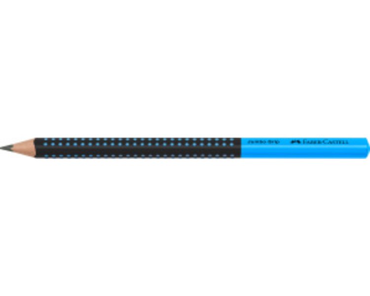 Bleistift Jumbo Grip Two Tone, schwarz/blau - CASTELL 511910