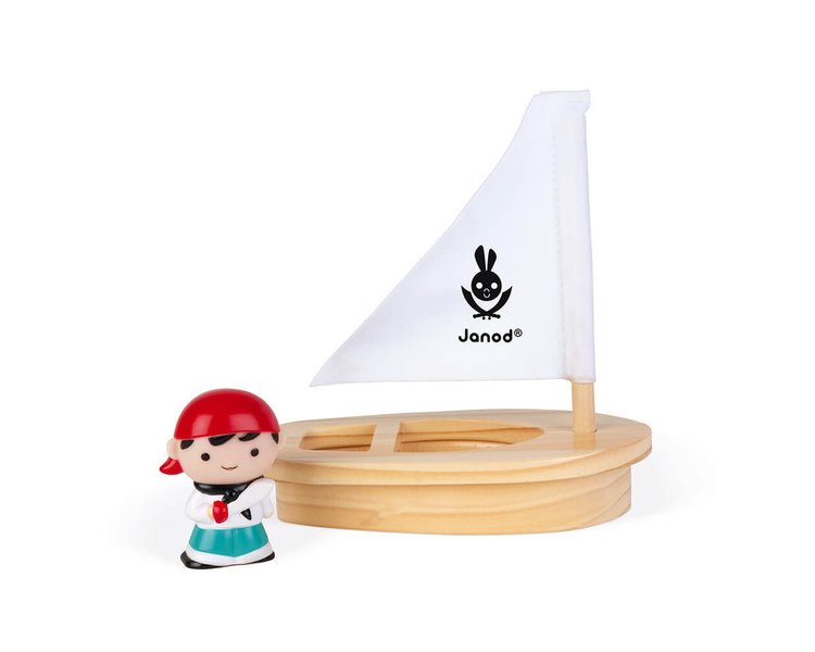 Badespielzeug Wasserspritzer Piraten-Set mit Boot (türkis) - JANOD J04712