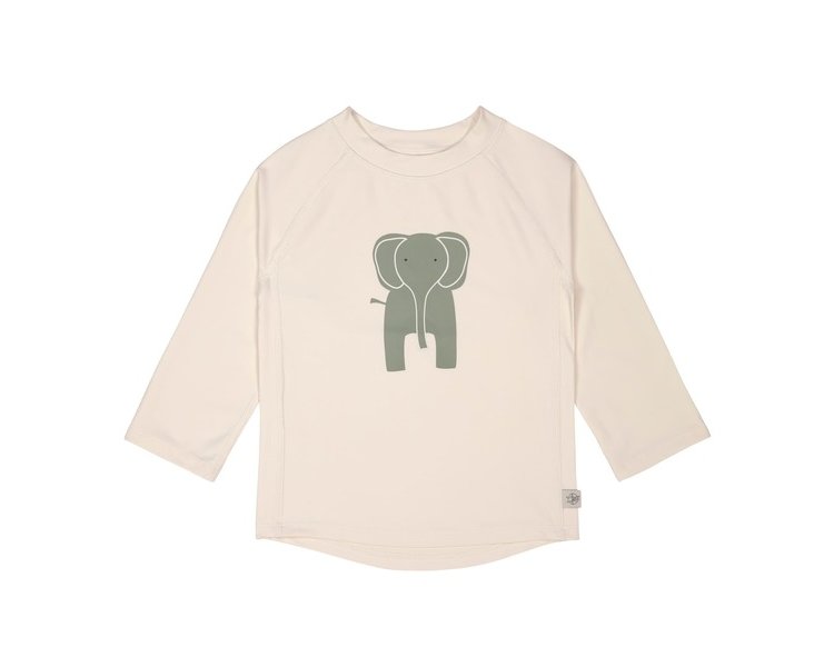 UV-Shirt Kinder Langarm Rashguard, Elefant offwhite, Gr. 98, 25-36 M. - LÄSSIG-1