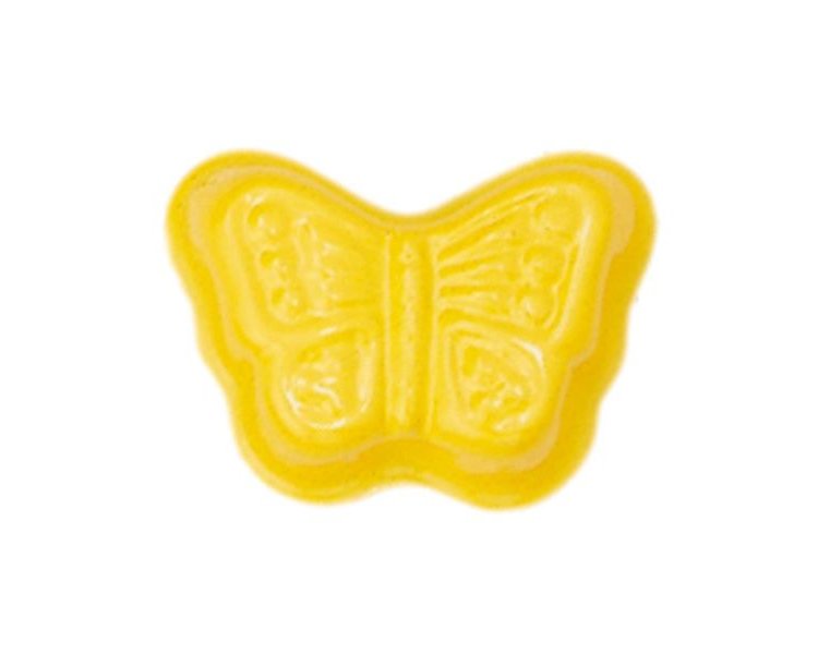 Relief-Sandform Schmetterling, gelb, aus Metall - KÄFER 535022