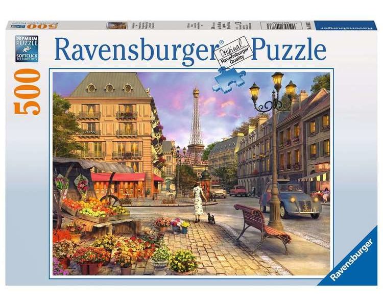 Puzzle 500 Teile: Spaziergang durch Paris - RAVEN 14683