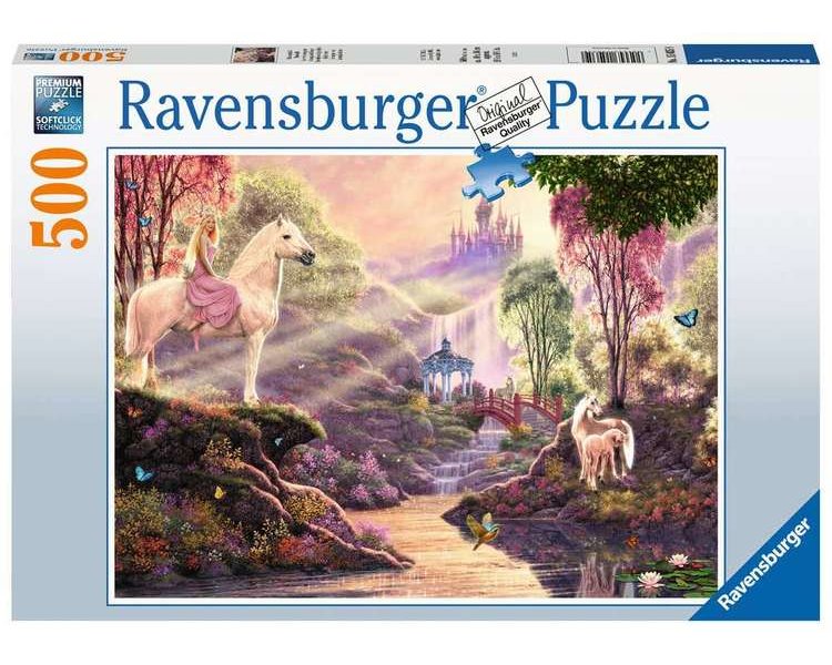 Puzzle 500 Teile: Märchenhafte Flussidylle - RAVEN 15035