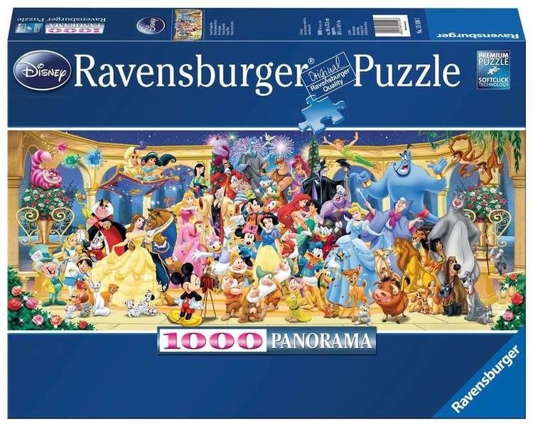 Puzzle 1000 Teile: Disney Gruppenfoto Park - RAVEN 15109